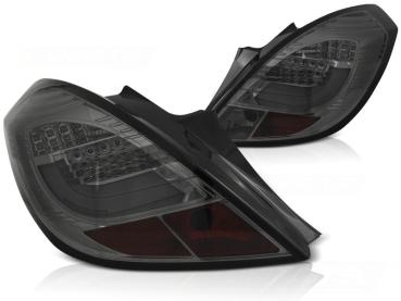 LED Lightbar Rückleuchten für Opel Corsa D (3-Türer) Bj. 06-14 Smoke
